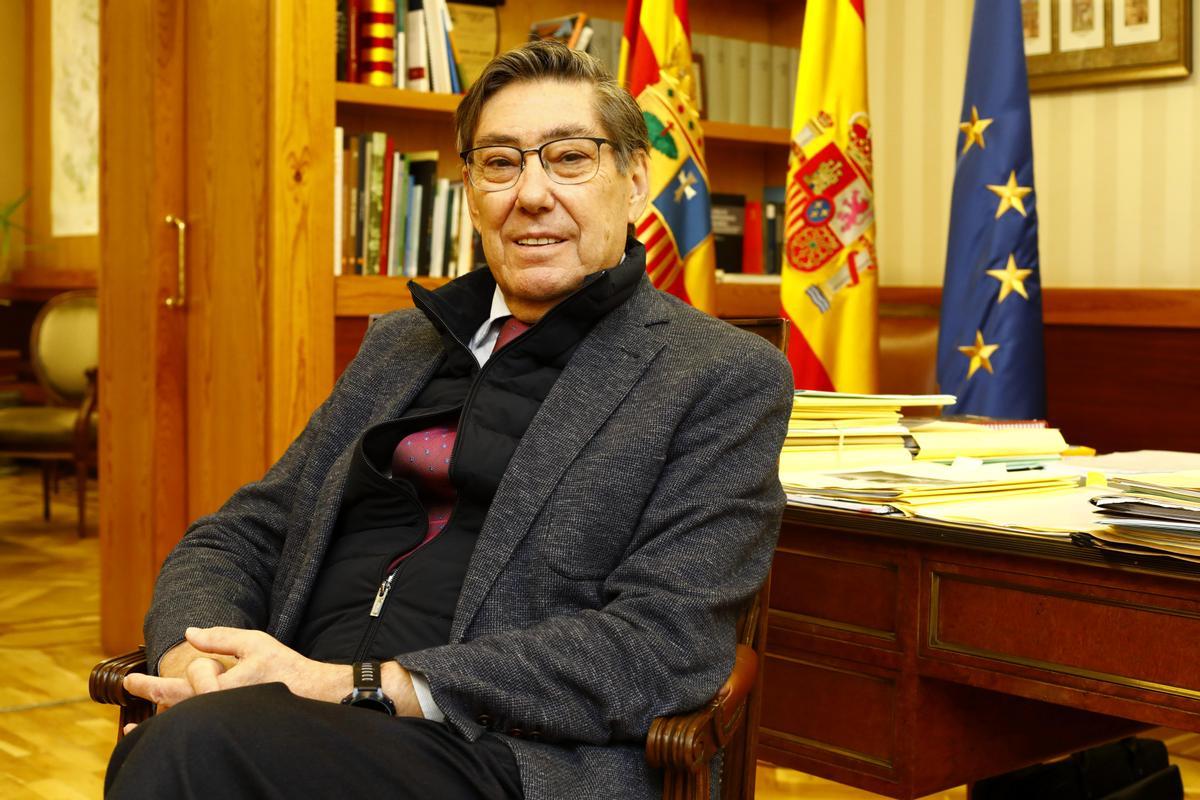 Arturo Aliaga, este martes en su despacho del Pignatelli.
