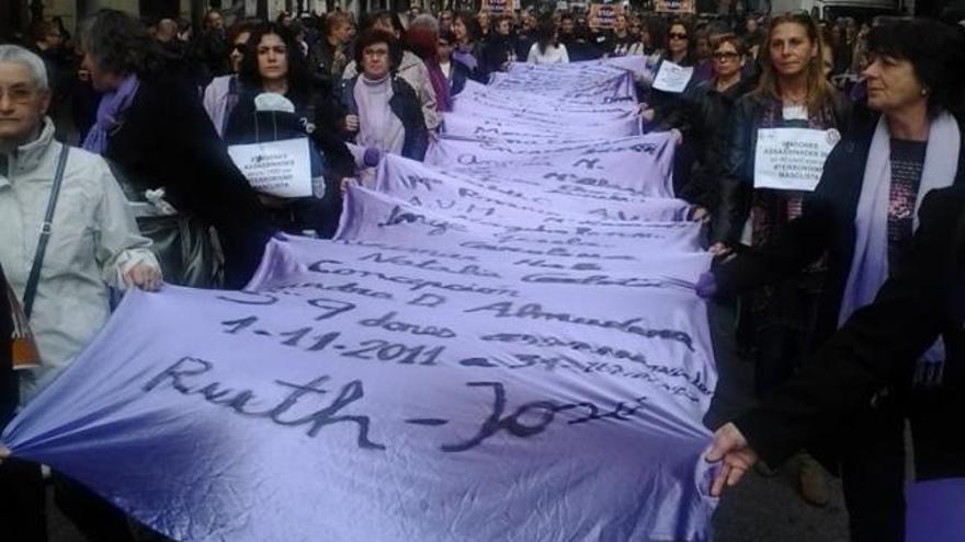 Un momento de la manifestación de Valencia