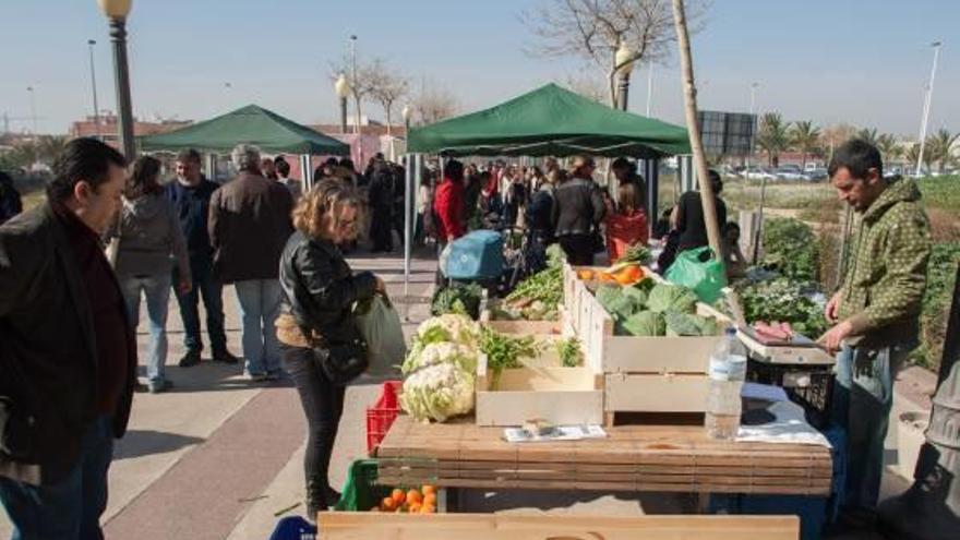 Los ilicitanos acudieron al mercadillo ecológico.