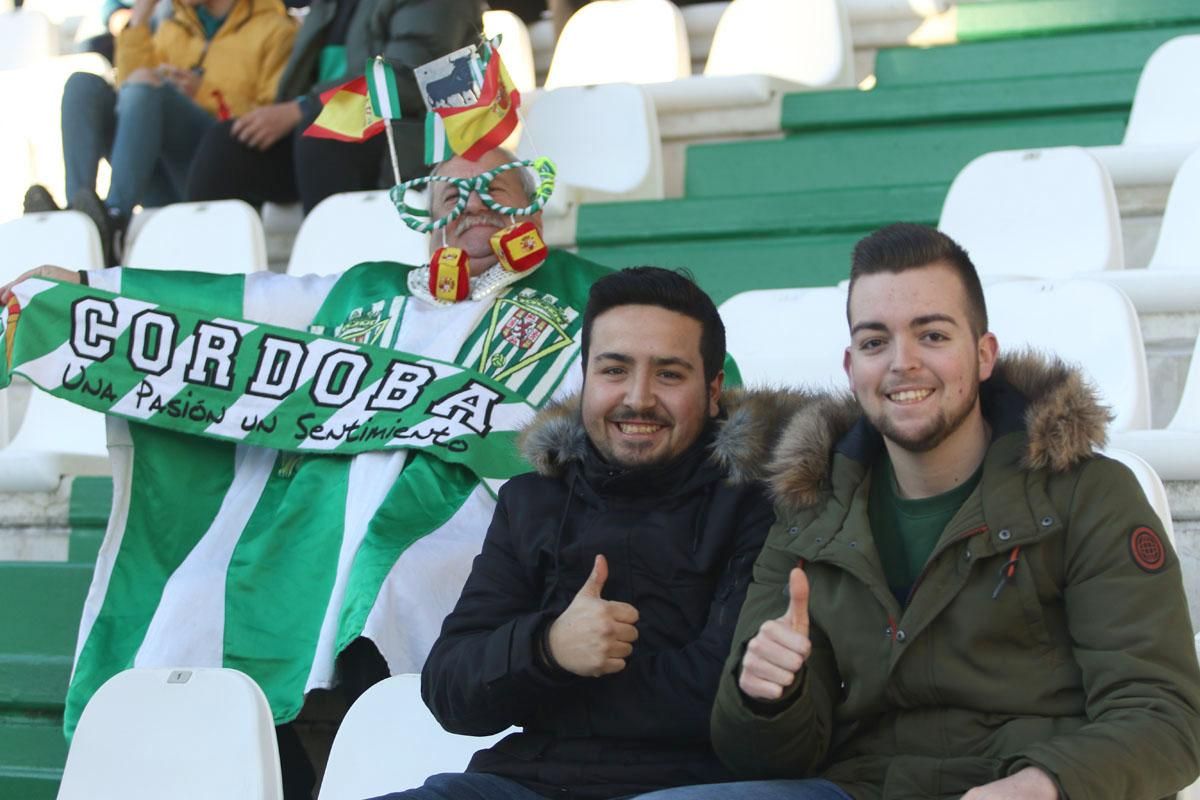 La afición blanquiverde en el Córdoba-Albacete