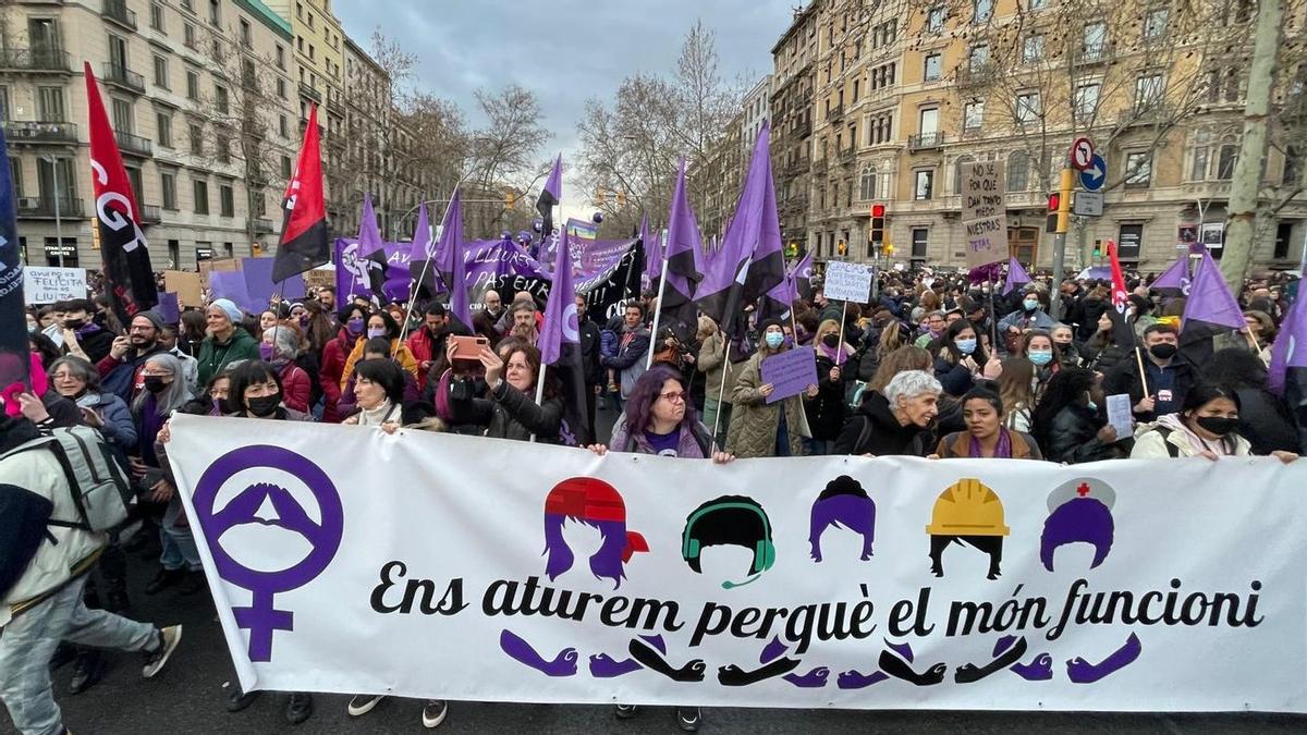 Manifestación 8M en Barcelona