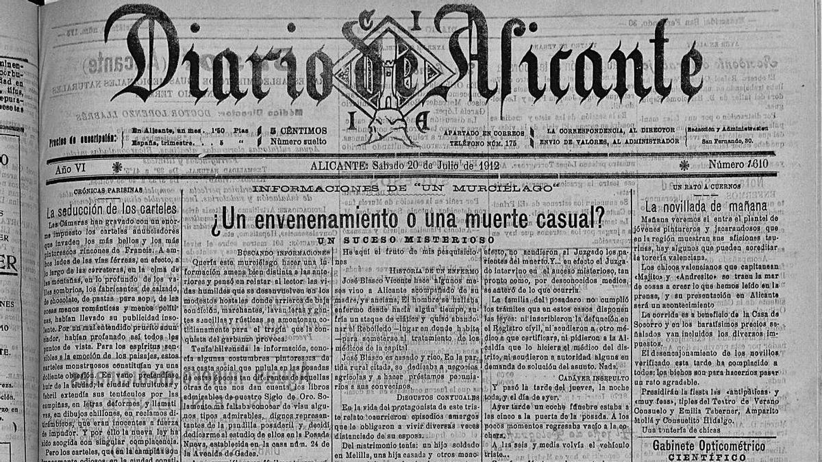 Diario de Alicante, 20-7-1912.