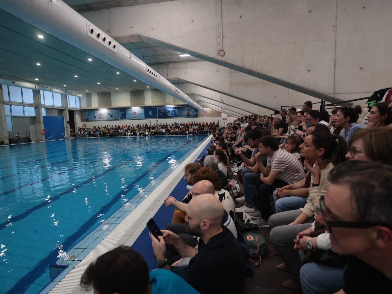 Exhibición solidaria por la dana del equipo español de natación artística