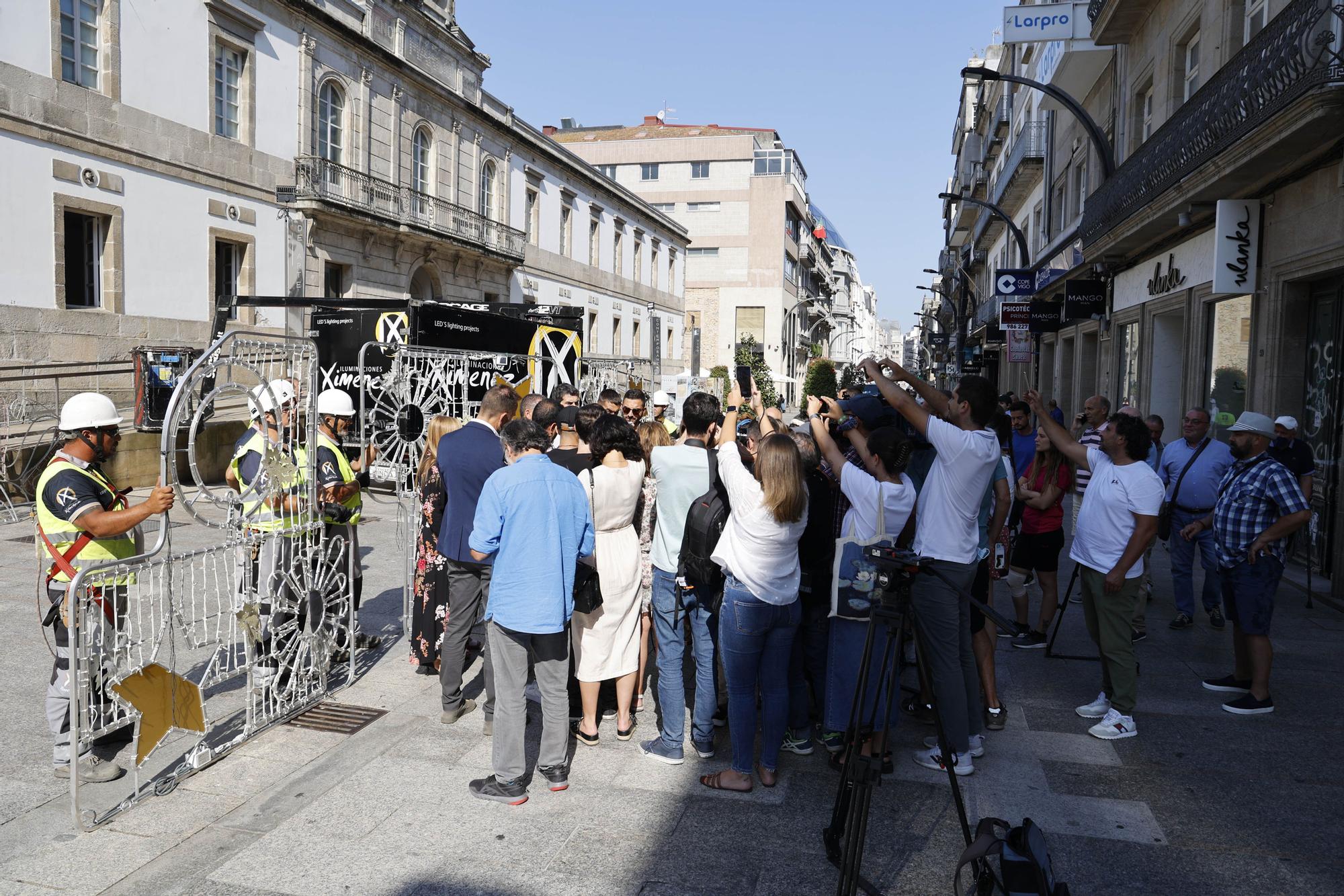 Vigo inicia el montaje de su Navidad este 2 de agosto