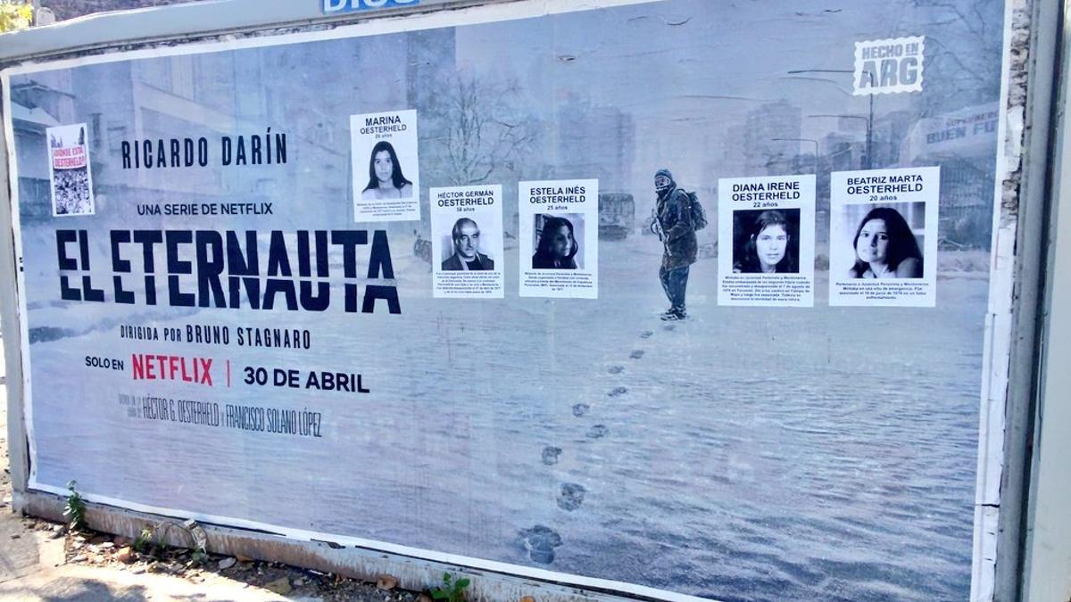 Afiches intervenidos de El Eternauta