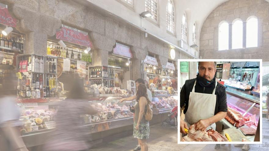 Tristura no mercado de abastos santiagués polo pasamento de Lolo Fernández