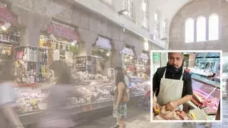 Tristura no mercado de abastos santiagués polo pasamento de Lolo Fernández