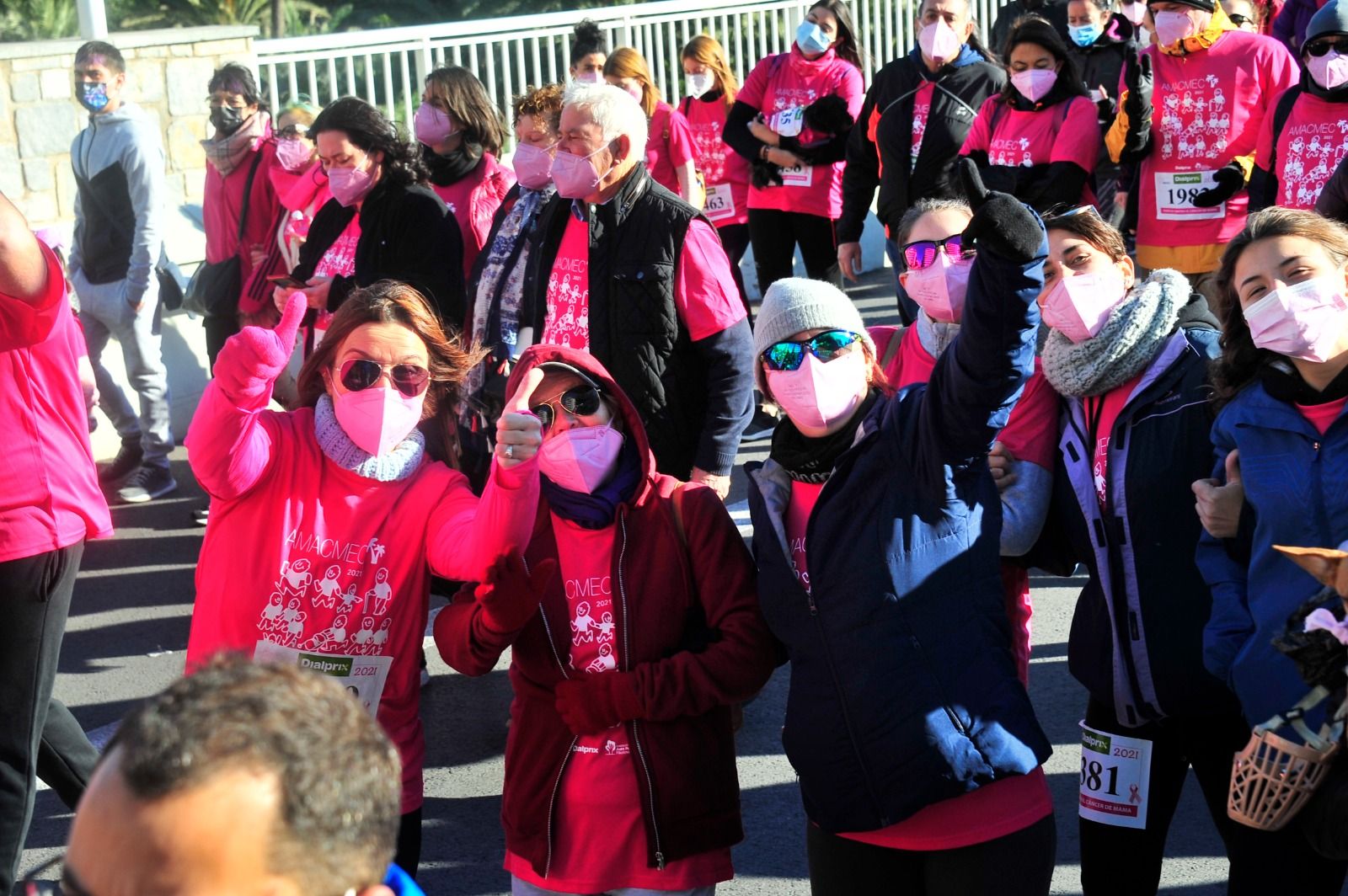 Marea rosa en Elche contra el cáncer de mama