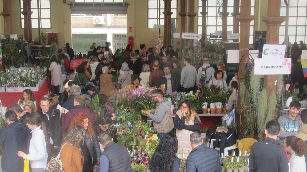 El Antiguo Mercado Municipal, el pasado sábado, durante el encuentro.