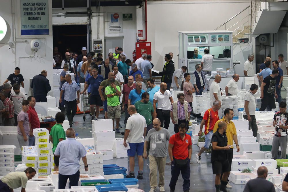 Así es un día de trabajo en la pescadería de Mercamálaga