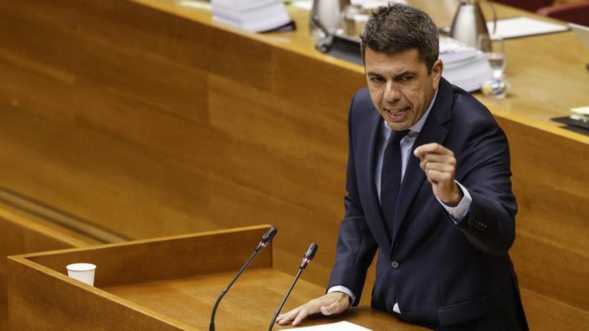 El presidente de la Generalitat valenciana, Carlos Mazón.