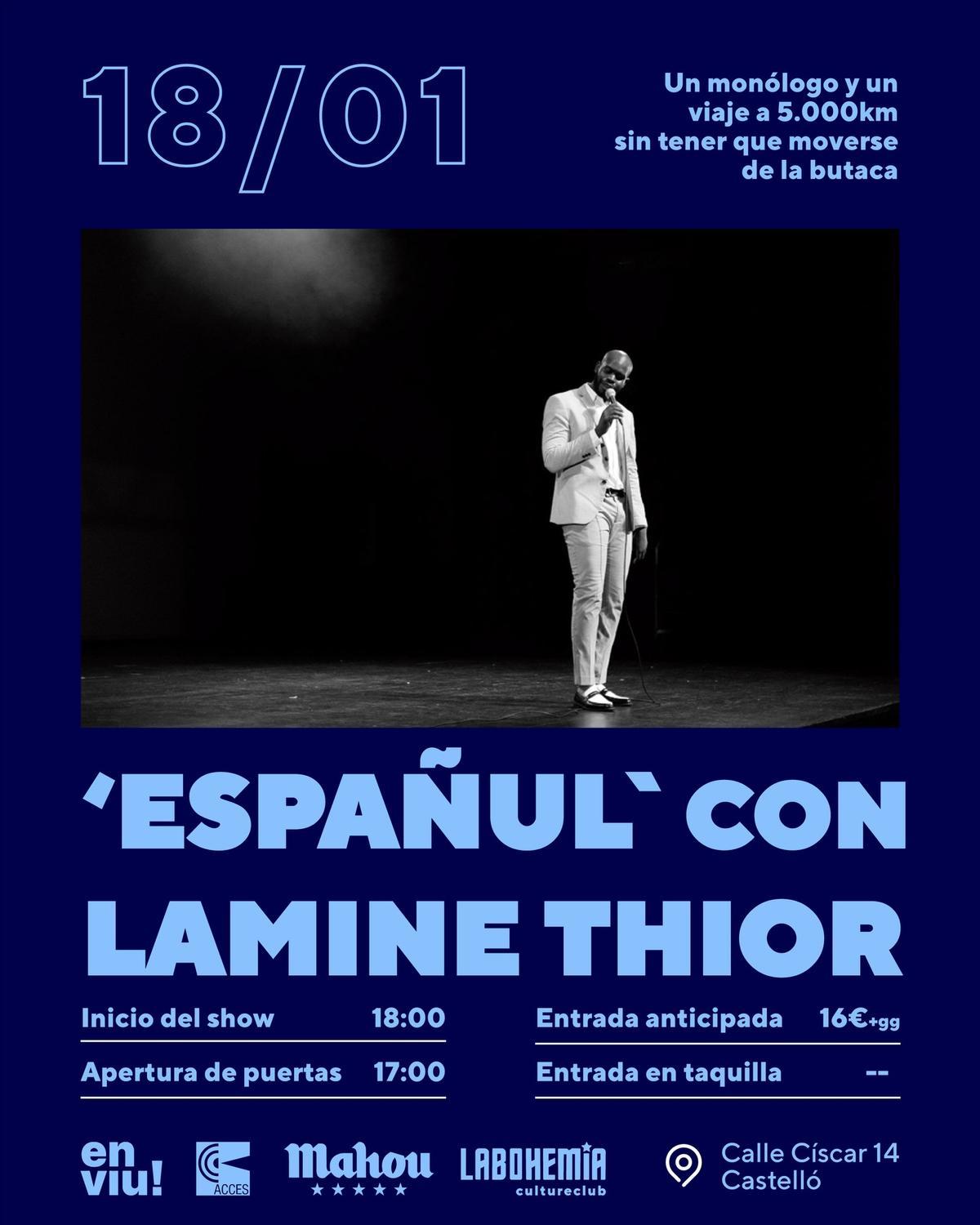Lamine Thior presenta Españul en La Bohemia.