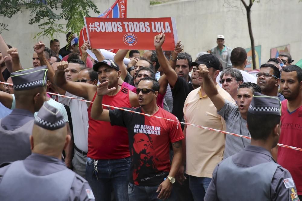 Protestas en Brasil tras la detención de Lula