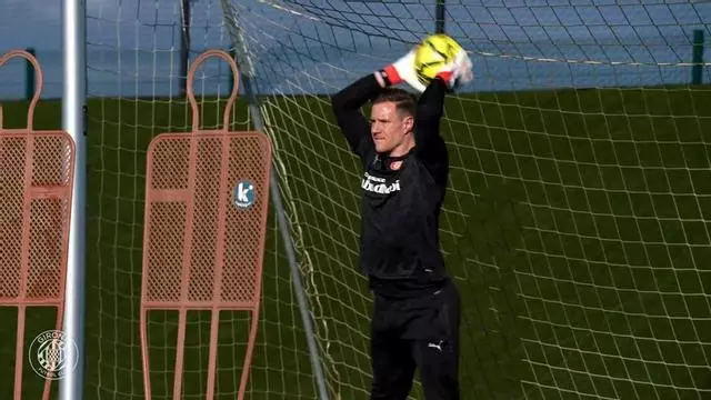 El primer entreno de Ter Stegen con el Girona
