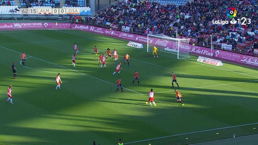 LaLiga 123: Los goles del Almería - Osasuna (0-1)