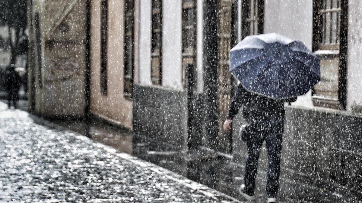 Jornada de lluvia en La Laguna.