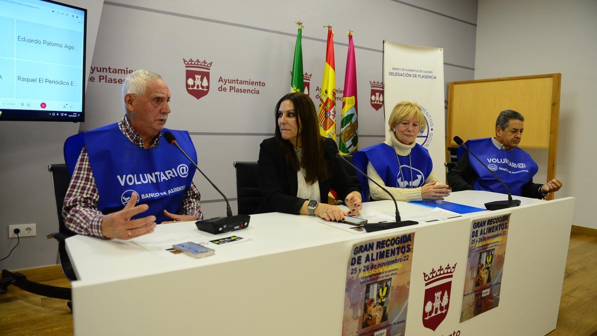 Presentación de la recogida de alimentos del Banco de Plasencia.