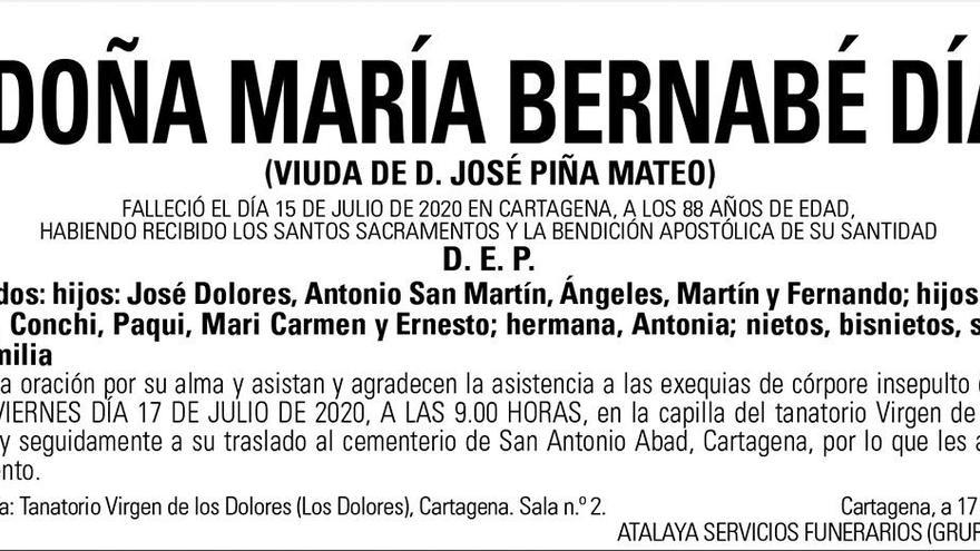 Dª María Bernabé Díaz