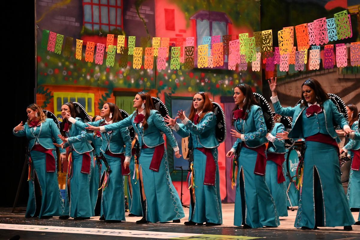 La murga La Castafiore en su última participación en 2023.