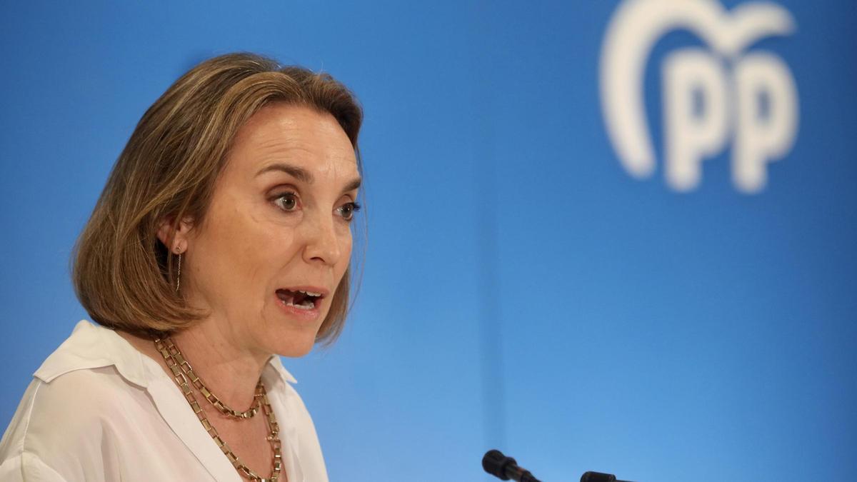 La secretaria general del PP, Cuca Gamarra, en una imagen de archivo.