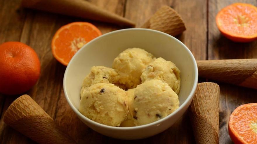 Helado de mandarina