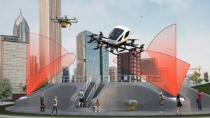 Redes de radares para el futuro de la movilidad aérea urbana.