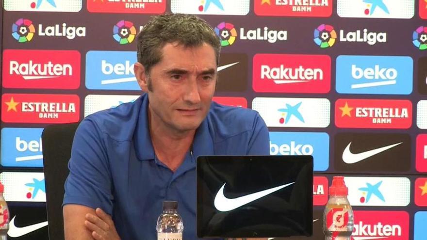 Valverde descarta arriesgar con Messi y no se moja sobre el fichaje de Neymar