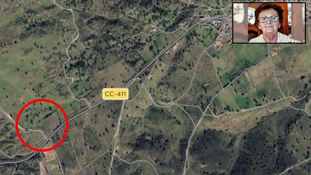 Zona por donde se desarrollará la batida en Bohonal de Ibor y Mesas de Ibor. Rosalía Cáceres, en la esquina superior derecha.