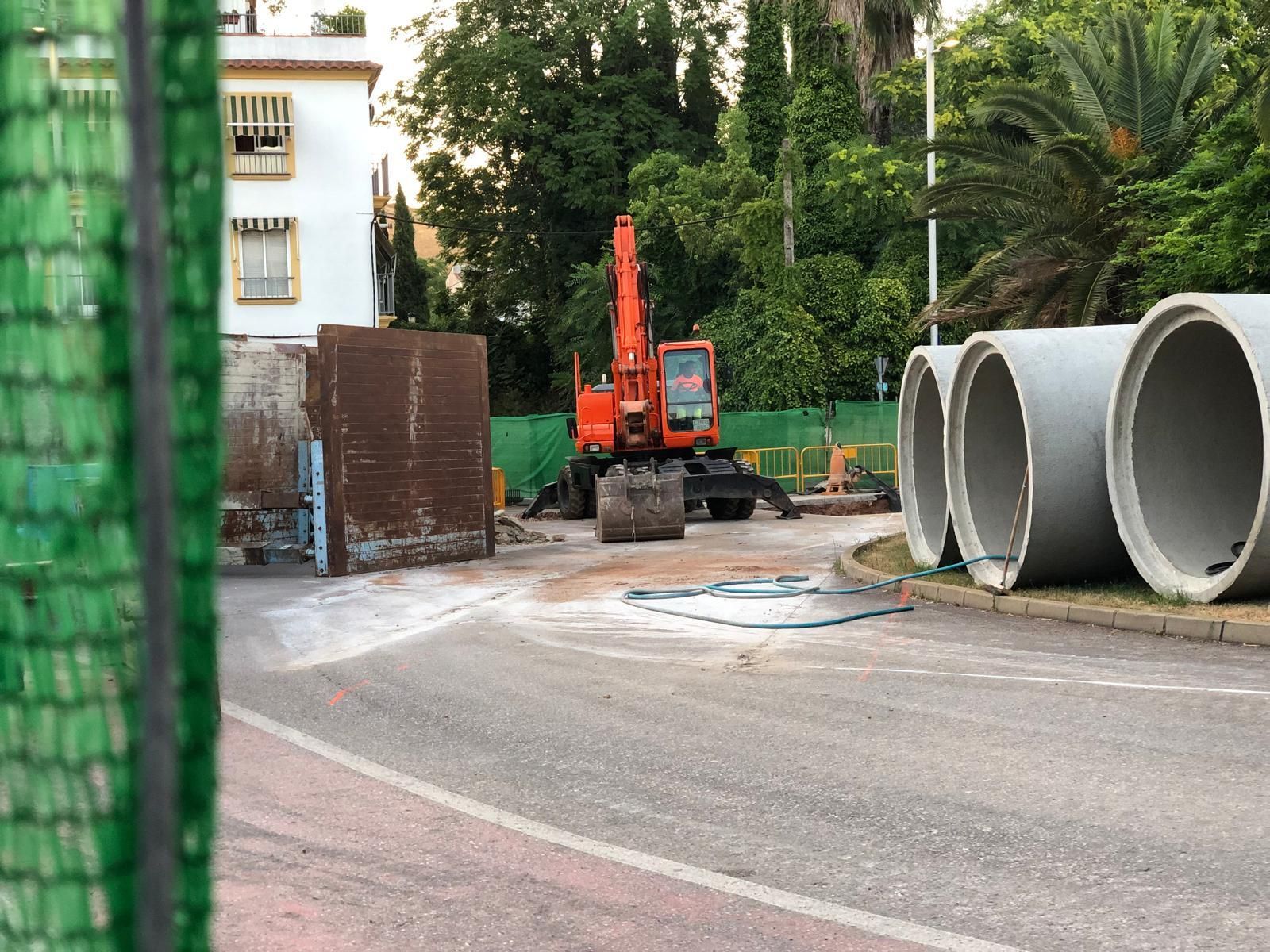 Así avanzan las obras en el puente de San Francisco de Cáceres