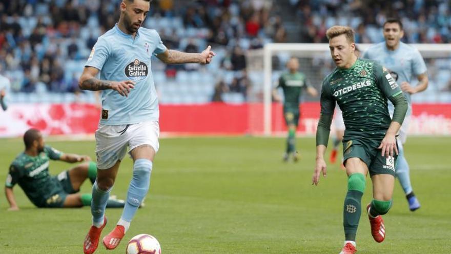 Brais Méndez, durante un partido en Balaídos.