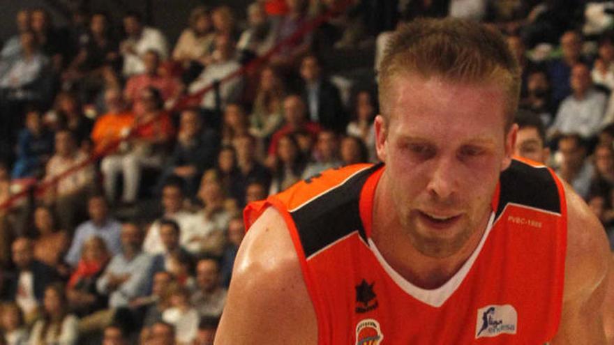 Justin Hamilton, en el último encuentro ante el Joventut.