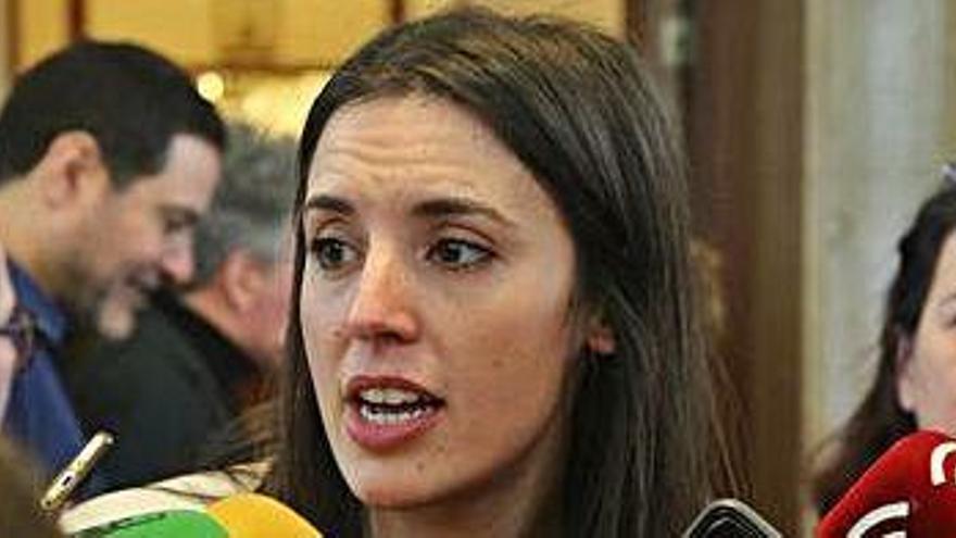 La dirigent de Podem Irene Montero