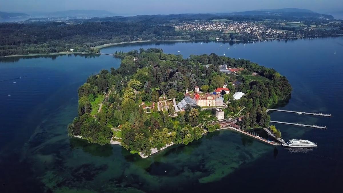 Panorámica de la Isla de Mainau, en Alemania.