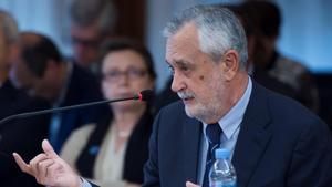 El expresidente andaluz, José Antonio Griñán, durante el juicio.