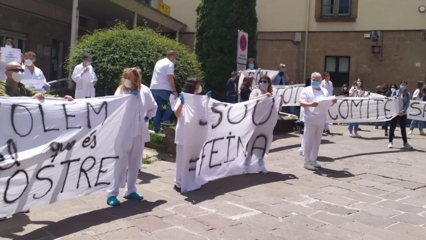 Protesta dels treballadors del Centre Sanitari del Solsonès