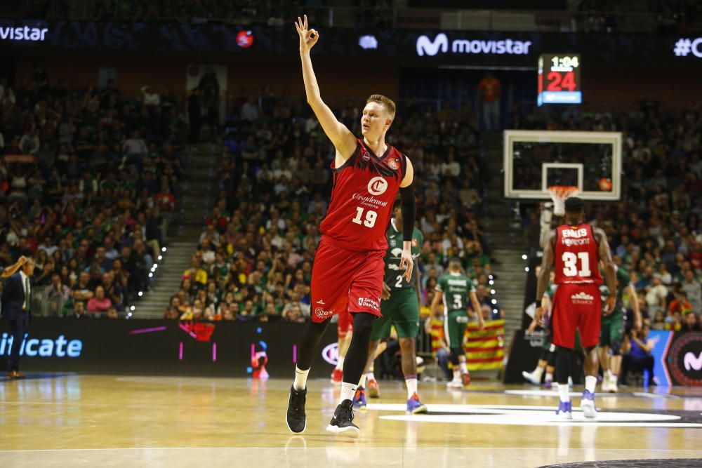 Victoria del Unicaja ante el Zaragoza en la Copa del Rey 2020.