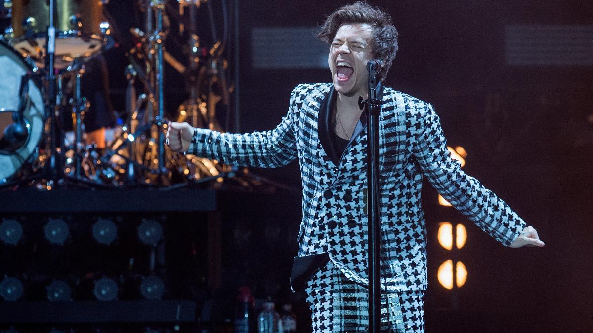 Harry Styles durante uno de sus conciertos en el Palau Sant Jordi de Barcelona, en 2018.