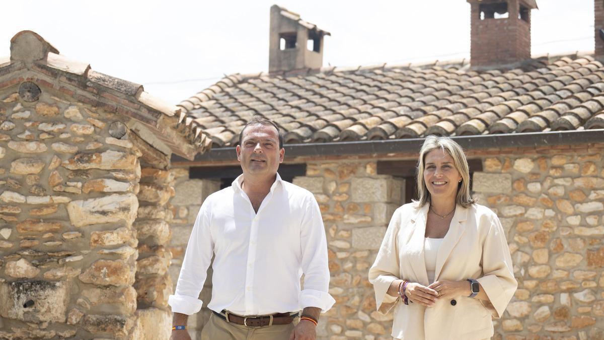 El vicepresidente Andrés Martínez y la presidenta, Marta Barrachina.