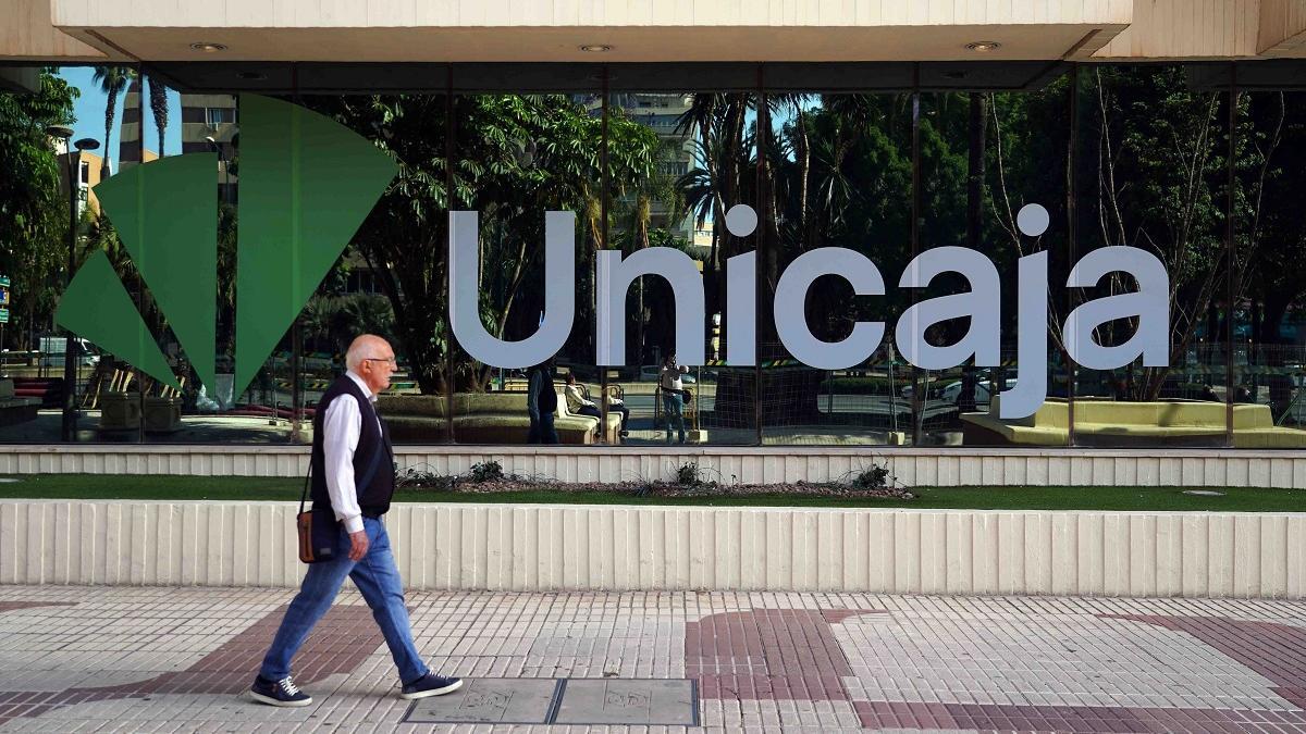 La sede central de Unicaja en la avenida de Andalucía, en Málaga.