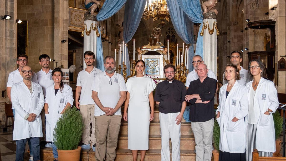 Presentación de la restauración de tres Vírgenes Dormidas en la parroquia de Sant Jaume de Palma