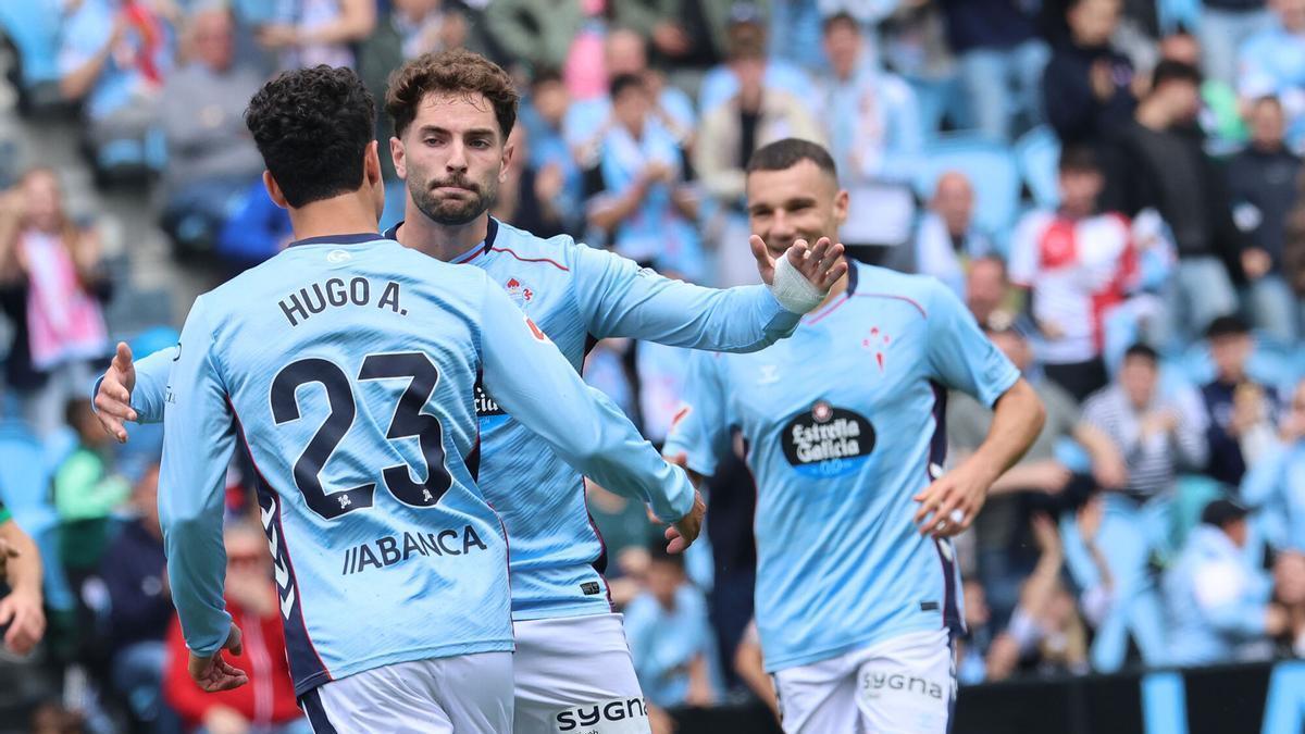 Gol de Hugo González con el Celta de Vigo al Braga en pretemporada