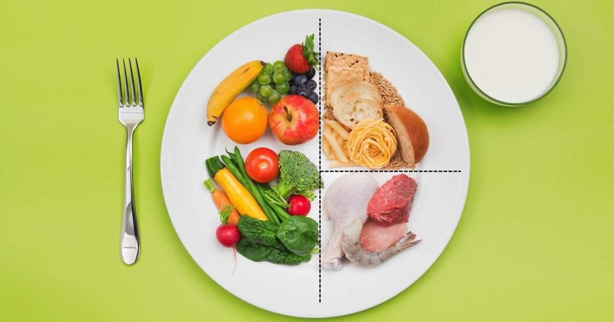 Proporciones del plato de Harvard.