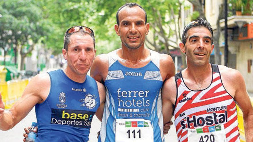 Dahmani, Campos y Barceló, los tres primeros clasificados.