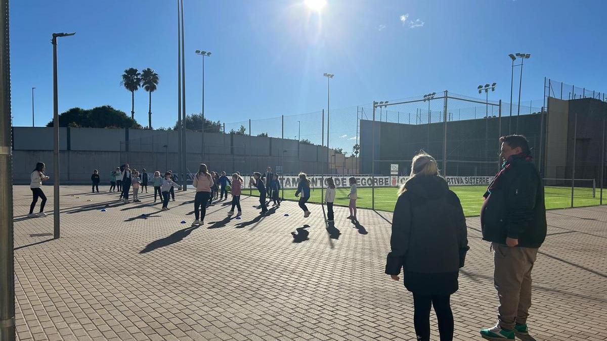 Una de las pruebas deportivas celebradas este viernes en las 'Coolimpiadas' escolares de Segorbe.