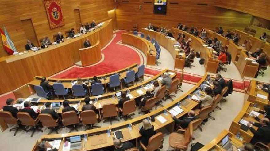 Pleno del Parlamento gallego.