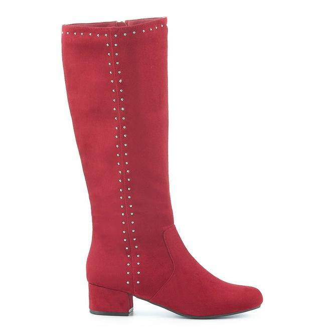 Botas Merkal rojas con remaches