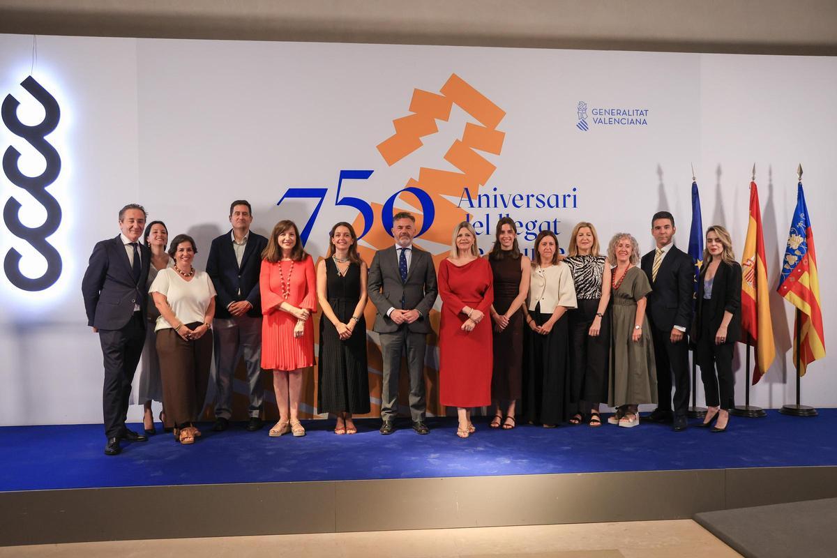 Acto del 750 aniversario de la muerte de Jaume I en València.