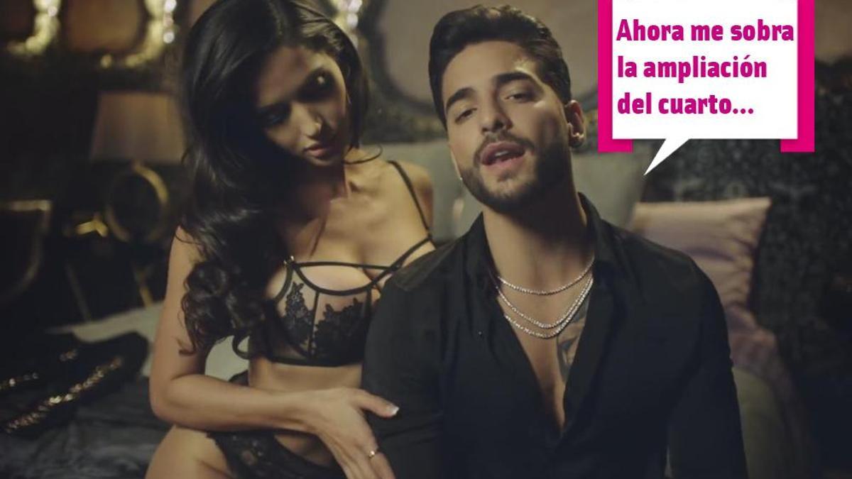 Maluma y la bailarina de su videoclip