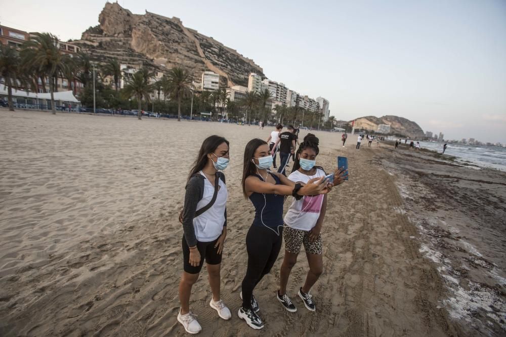 Arena para caminar y hacer deporte.