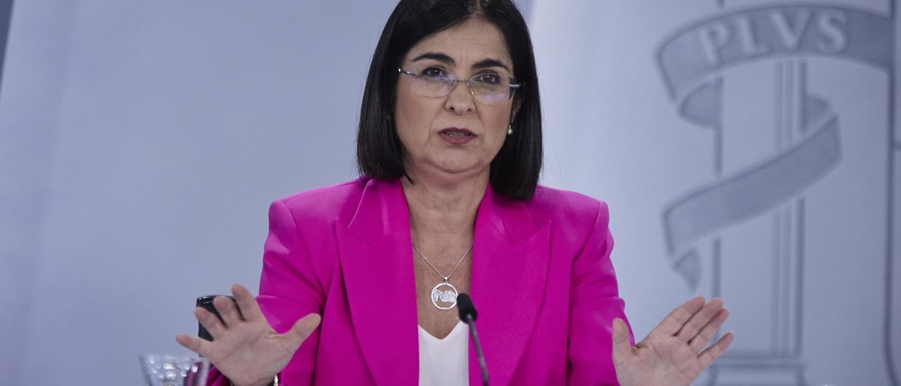 La ministra de Sanidad, Carolina Darias